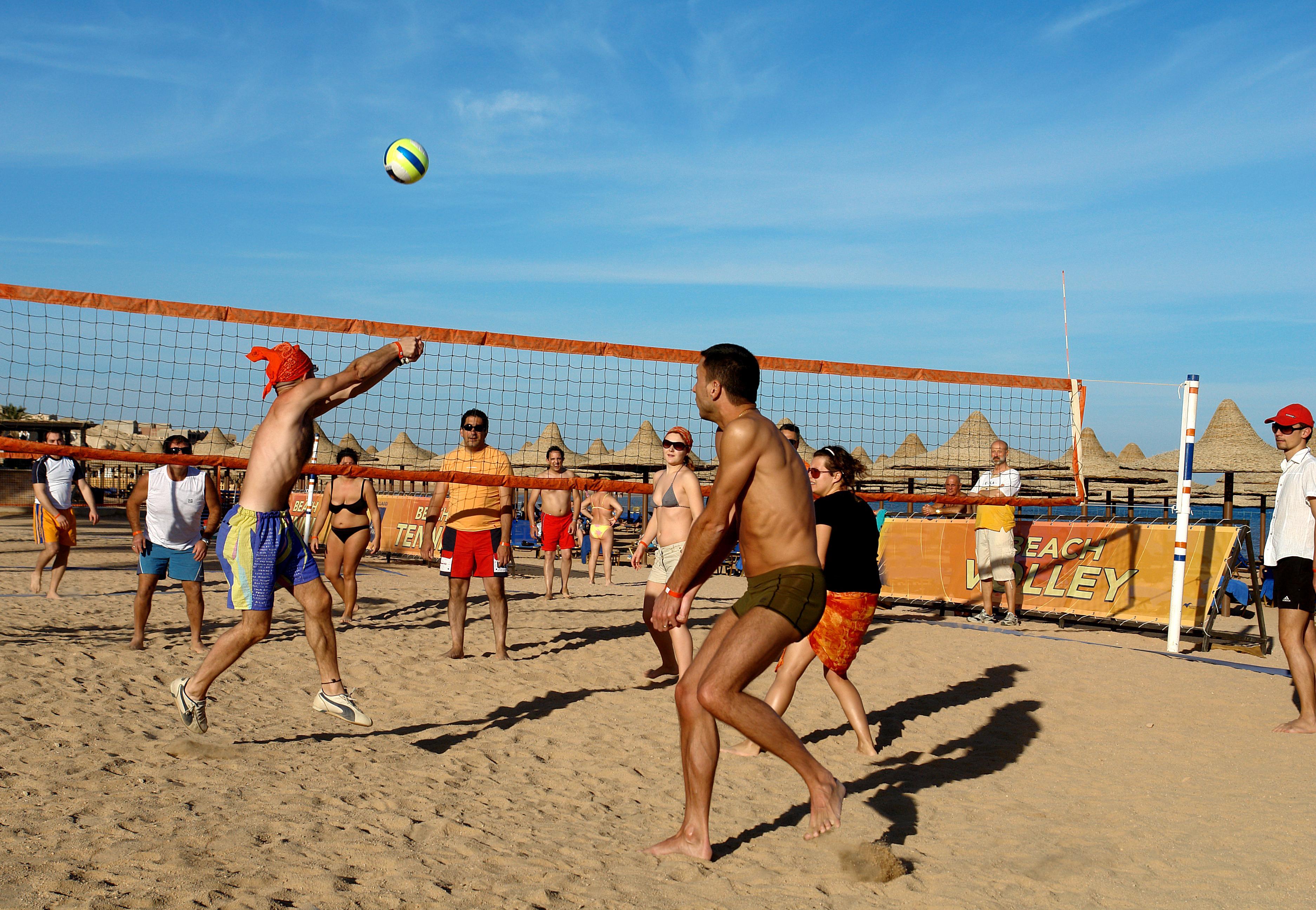 Jaz Belvedere Resort Sharm el-Sheikh Exterior foto Beach volleyball in Egypt